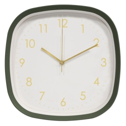 Ρολόι τοίχου πλαστικό κυπαρισσί-λευκό 30εκ Ankor 853144