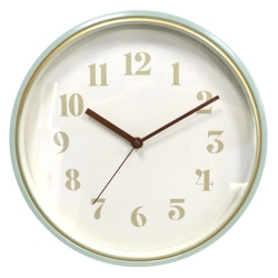 Ρολόι τοίχου πλαστικό φυστικί-λευκό 30.5εκ Ankor 853120