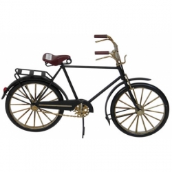 Ποδήλατο μεταλλικό μαύρο/μπορντώ 29.5εκ Ankor 796137