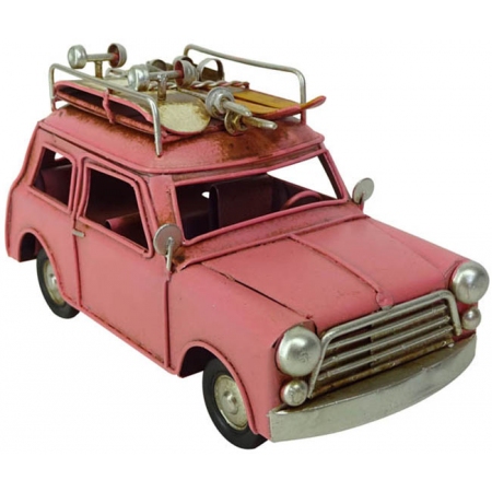 Αυτοκίνητο μεταλλικό αντικέ ροζ 16εκ Ankor 796212