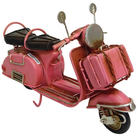 Βέσπα μεταλλική αντικέ ροζ 17.5εκ Ankor 796243