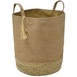 Καλάθι υφασμάτινο μπεζ 42εκ Ankor 813537