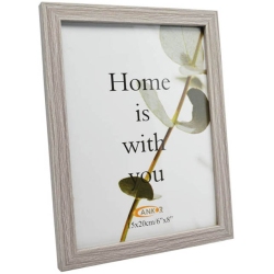 Κορνίζα ξύλινη γκρι 10x15εκ Ankor 51032-4