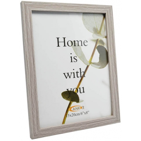 Κορνίζα τοίχου ξύλινη γκρι 24x30εκ Ankor 51032-10