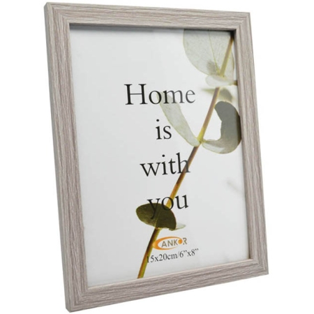 Κορνίζα τοίχου ξύλινη γκρι 40x50εκ Ankor 51032-13