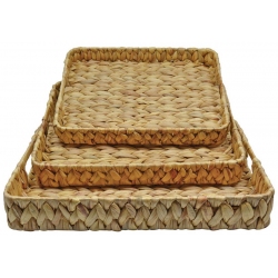 Δίσκοι ψάθινοι σετ 3 τεμαχίων natural Ankor 819836