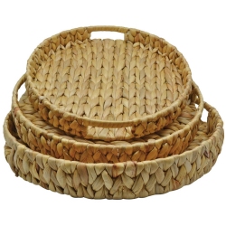 Δίσκοι ψάθινοι σετ 3 τεμαχίων natural Ankor 819843