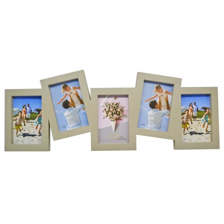 Πολυκορνίζα 5 θέσεων γκρι-μπεζ 61x2.5x24εκ Ankor 821280