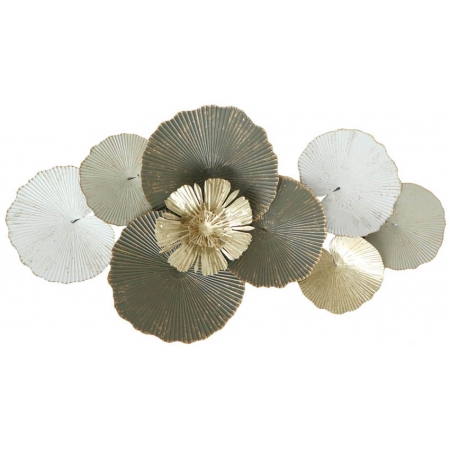 Διακοσμητικό τοίχου μεταλλικό χρυσό-λαδί 93.5x7.5x49.5εκ Ankor 825752