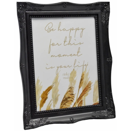 Κορνίζα πλαστική μαύρη 13x18εκ Ankor 260114-5