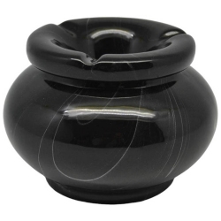 Σταχτοδοχείο αντιανεμικό κεραμικό Μάρμαρο μαύρο 11.5x8.5εκ Ankor 829194