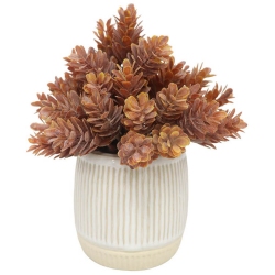 Φυτό διακοσμητικό σε γλαστράκι Λυκίσκος πορτοκαλί-μπεζ 14x18εκ Ankor 832279