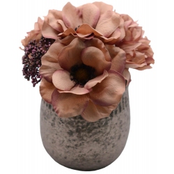 Φυτό διακοσμητικό σε γλαστράκι Τριαντάφυλλα γκρι 15x19εκ Ankor 832316