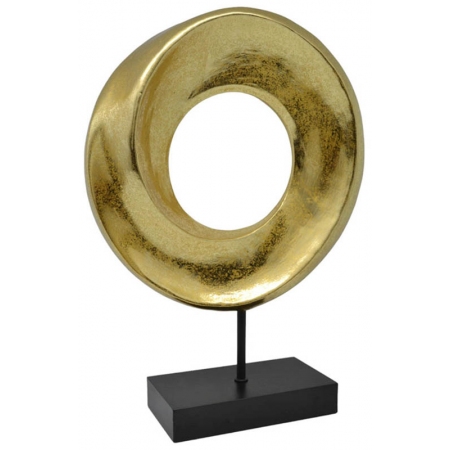 Διακοσμητικό πολυεστερικό χρυσό-μαύρο 23.5x7.5x32εκ Ankor 832705