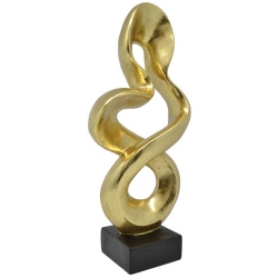 Διακοσμητικό πολυεστερικό χρυσό-μαύρο 18.5x10.5x37εκ Ankor 832729