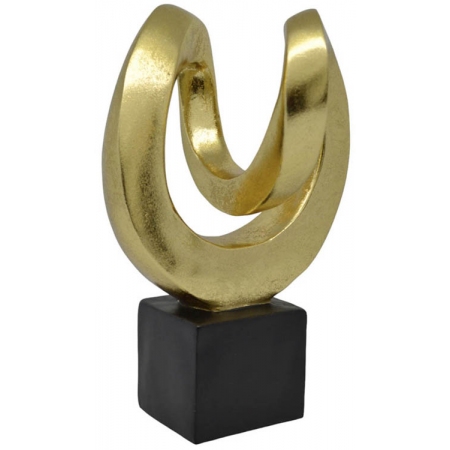 Διακοσμητικό πολυεστερικό χρυσό-μαύρο 16x14.5x25εκ Ankor 832736