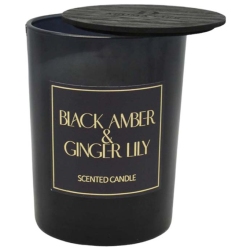 Κερί σε βάζο αρωματικό Black amber 8x10.5εκ Ankor 833177