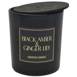 Κερί σε βάζο αρωματικό Black amber 7x8εκ Ankor 833214