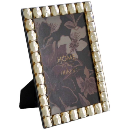 Κορνίζα γυάλινη σατινέ χρυσό 13x18εκ Ankor 8349-5