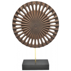 Διακοσμητικό επιτραπέζιο ξύλινο καφέ 21x6x30.5εκ Ankor 834815