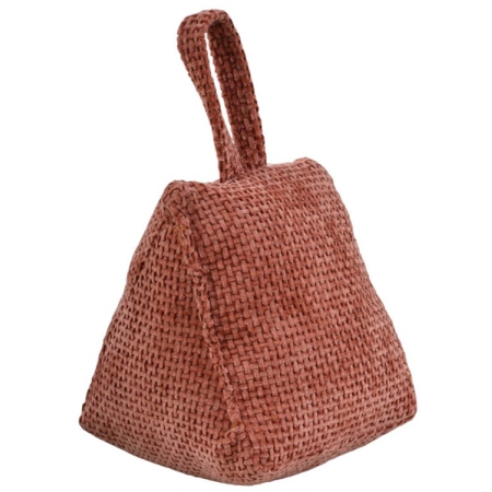 Στοπ πόρτας υφασμάτινο κεραμιδί 15x10x15εκ Ankor 834839