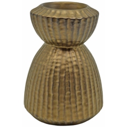 Κηροπήγιο κεραμικό μπρονζέ-χρυσό 10x14εκ Ankor 840410