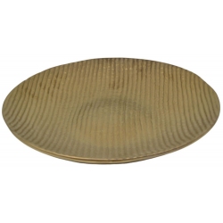 Πιατέλα κεραμική μπρονζέ-χρυσό 29x4εκ Ankor 840458