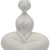 Φιγούρα διακοσμητική κεραμική Γυναίκα λευκό 16x10.5x20εκ Ankor 842988