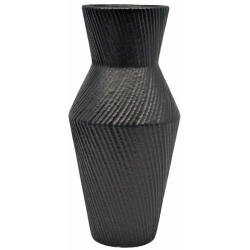 Βάζο κεραμικό μαύρο 12x25εκ Ankor 843008