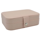 Μπιζουτιέρα δερματίνη ροζ 16x11x5εκ Ankor 842070