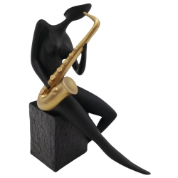 Φιγούρα διακοσμητική πολυεστερική Γυναίκα μαύρο-χρυσό 13x7.5x18εκ Ankor 844289