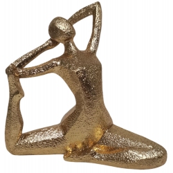 Φιγούρα διακοσμητική πολυεστερική Γιόγκα χρυσό 18x7x17εκ Ankor 844340