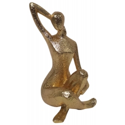 Φιγούρα διακοσμητική πολυεστερική Γιόγκα χρυσό 9x11x18.5εκ Ankor 844357