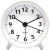 Ρολόι-ξυπνητήρι μεταλλικό λευκό 7.5x4x8εκ Ankor 844470
