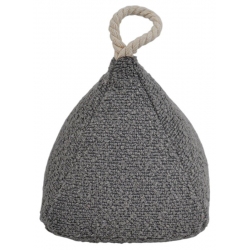 Στοπ πόρτας υφασμάτινο γκρι 15x15x16εκ Ankor 845941