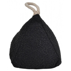 Στοπ πόρτας υφασμάτινο μαύρο 15x15x16εκ Ankor 845958