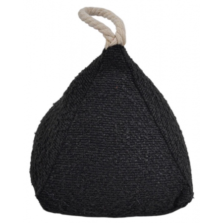 Στοπ πόρτας υφασμάτινο μαύρο 15x15x16εκ Ankor 845958