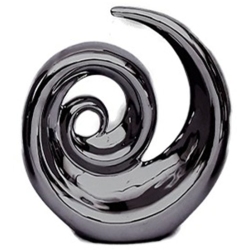 Διακοσμητικό κεραμικό ασημί 20x9x20εκ Karvounis Κ7772Β