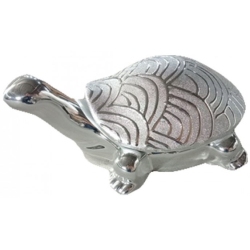 Φιγούρα κεραμική Χελώνα ασημί 20εκ Karvounis H2592L-DJ18C
