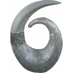 Διακοσμητικό κεραμικό ασημί 29εκ Karvounis H6913S-DJ18C