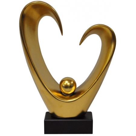 Διακοσμητικό κεραμικό χρυσό-μαύρο 23x7x32εκ Karvounis MG1663