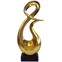 Διακοσμητικό κεραμικό χρυσό-μαύρο 20x9x42.5εκ Karvounis MG9024