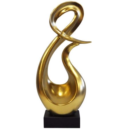 Διακοσμητικό κεραμικό χρυσό-μαύρο 20x9x42.5εκ Karvounis MG9024