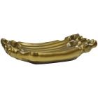 Πιατέλα διακοσμητική κεραμική χρυσό 35x16.5x8.5εκ Karvounis K7944-G