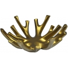 Πιατέλα διακοσμητική κεραμική χρυσό 30x10.5εκ Karvounis K7945B-G