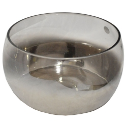 Κουπ γυάλινο ασημί-μελί 26x14εκ Karvounis 1/CSC958G-14