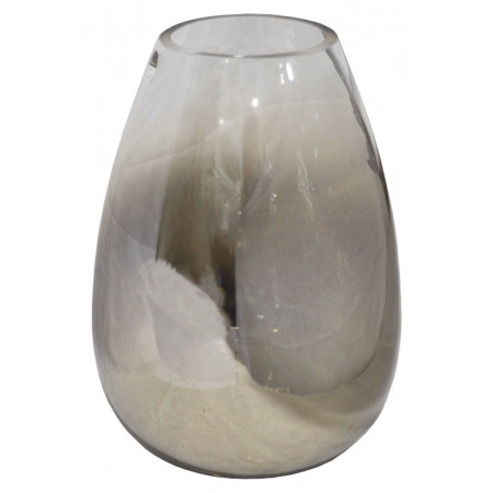 Βάζο γυάλινο ασημί-μελί 21x27εκ Karvounis 1/CSB149G-27