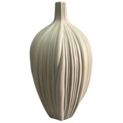 Βάζο κεραμικό μπεζ 15x31εκ Karvounis K9193B-B