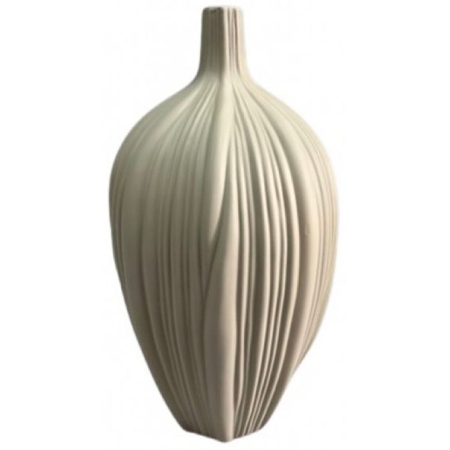 Βάζο κεραμικό μπεζ 15x31εκ Karvounis K9193B-B