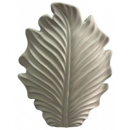 Βάζο κεραμικό Φύλλο μπεζ 30x10x38εκ Karvounis K8772B-B